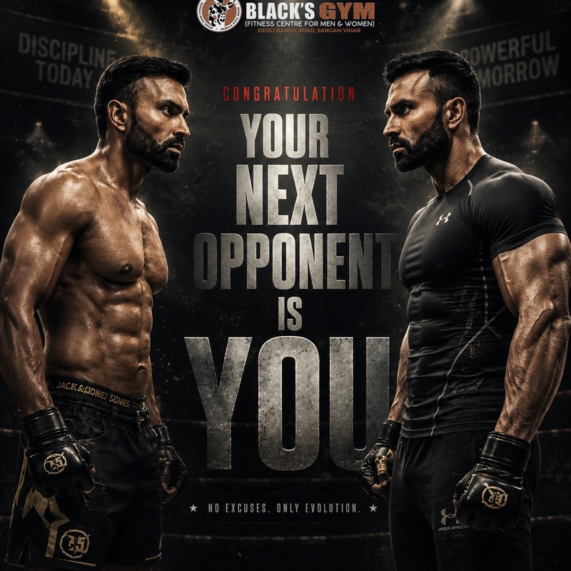 🥊 THE NEXT OPPONENT IS YOU — Hardcore Boxing & Functional Conditioning at Black's Gym Sangam Vihar.